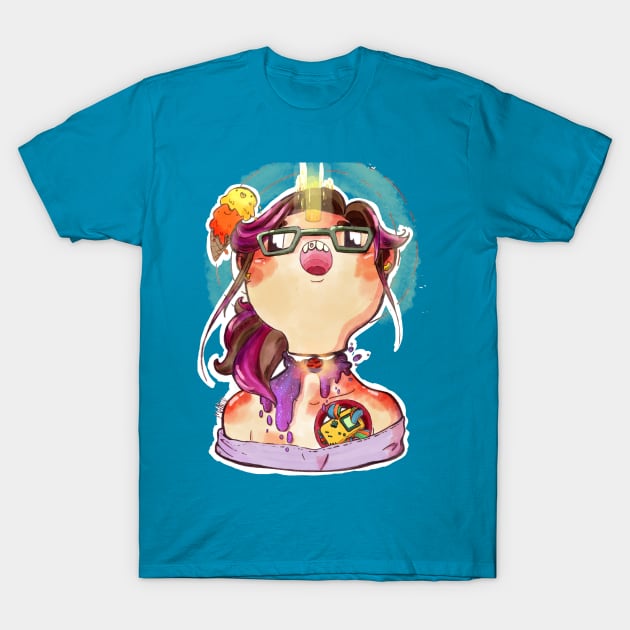 Galaxy Girl T-Shirt by marukihurakami